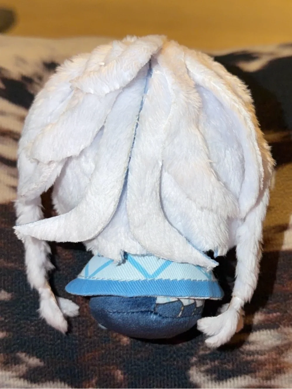 Genshin impact kamisato ayaka Chibi Plush Keychain with Blue Outfit